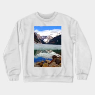 Lake Louise Victoria Glacier Alberta Canada Crewneck Sweatshirt